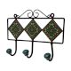 Green Floral Ceramic Tiles Hooks-466